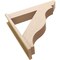 Ekena Millwork 7 1/2-in W x 36-in D x 36-in H Funston Slat Rough Cedar Woodgrain TimberThane Outlooker, Primed Tan OUTUR075X36X36FST24RCPR - alternate 6